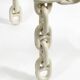 1970s XL Coffee Table Made of Nautical Iron Chain with a Thick Glass Plate
