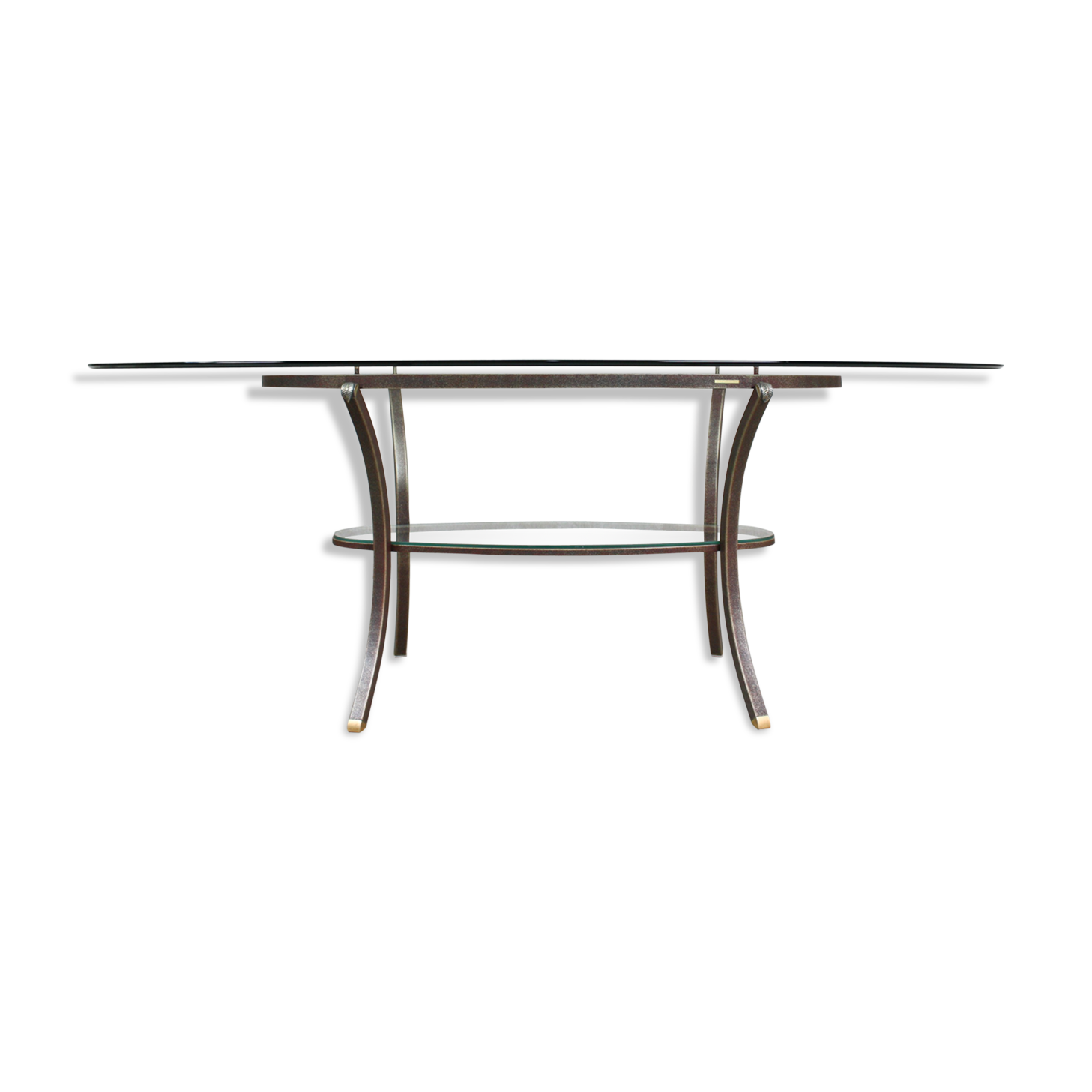 Table ovale de Pierre Vandel, années 1970