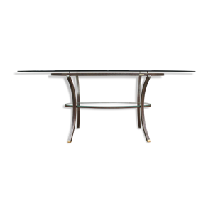 Table ovale de pierre
