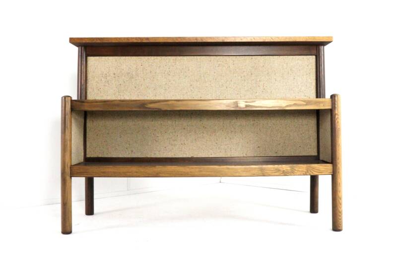 1970's home bar with 2 stools - vintage danish design mid century modern