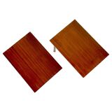 Mid Century Modern Teak side tables, set of two, Italy 1950s