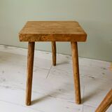 Set of 3 small tripod stools