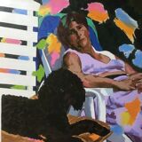 Portrait of Lady with the Poodle. Oil on canvas signed