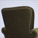1970s, Danish lounge chair, high, furniture velour, ash wood legs.