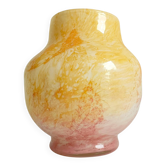 Vase en verre d'art de la cristallerie de Clichy, Belle Époque, vers 1900
