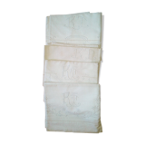 4 old embroidered sheet set