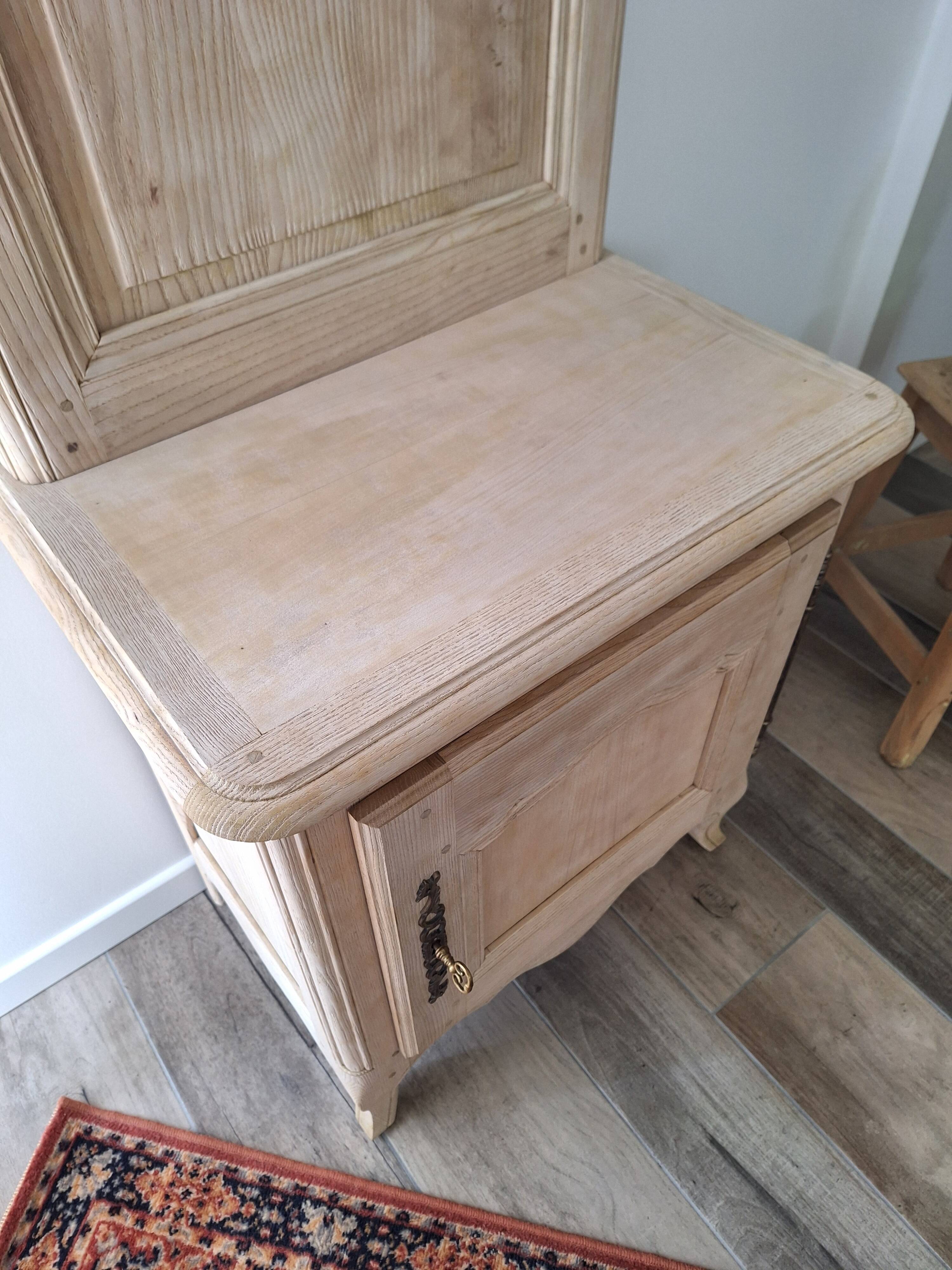 Restored antique oak entrance wardrobe