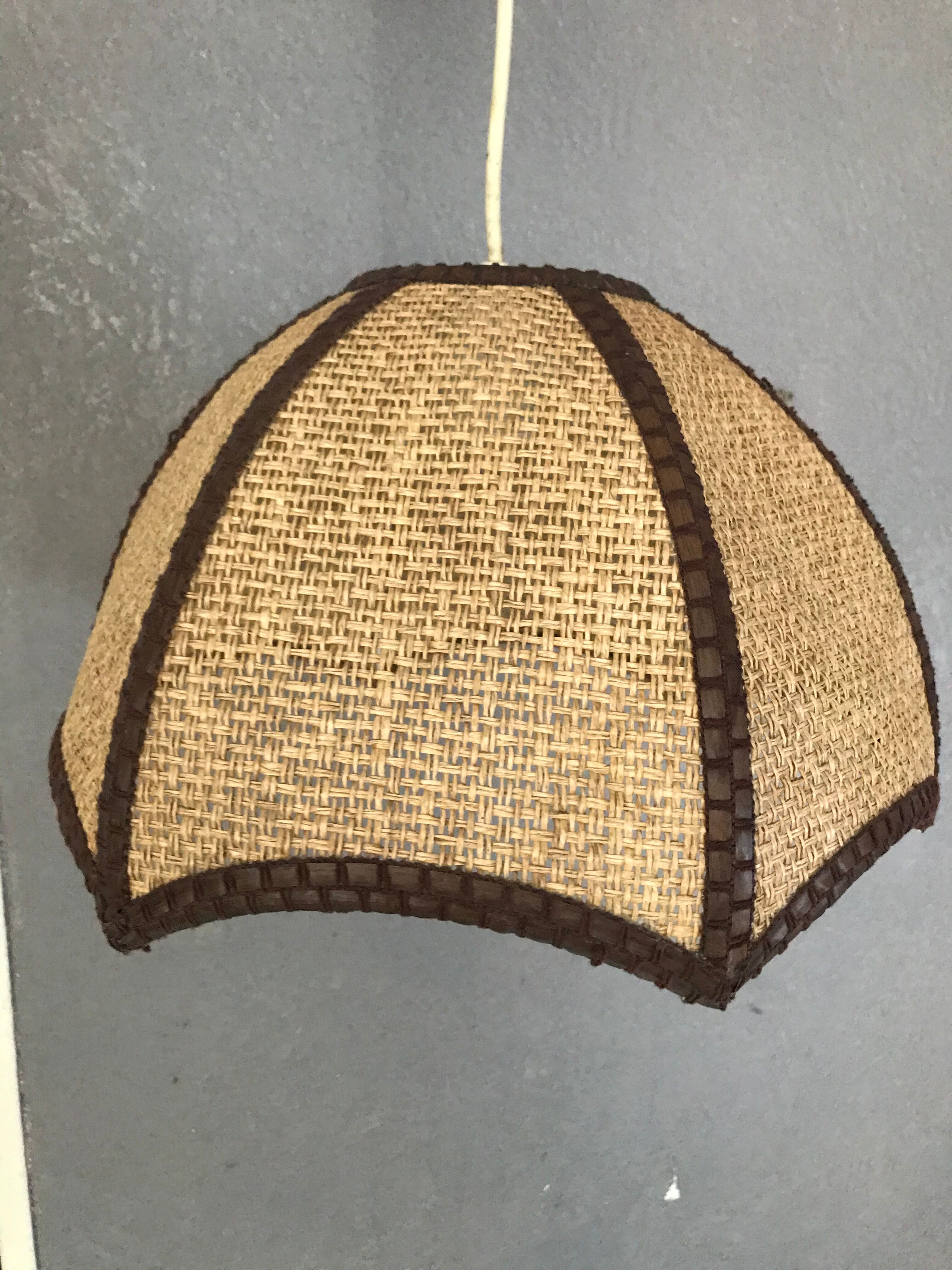 Hanging rattan braid