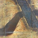 1960s vintage Vallauris ceramic coffee table