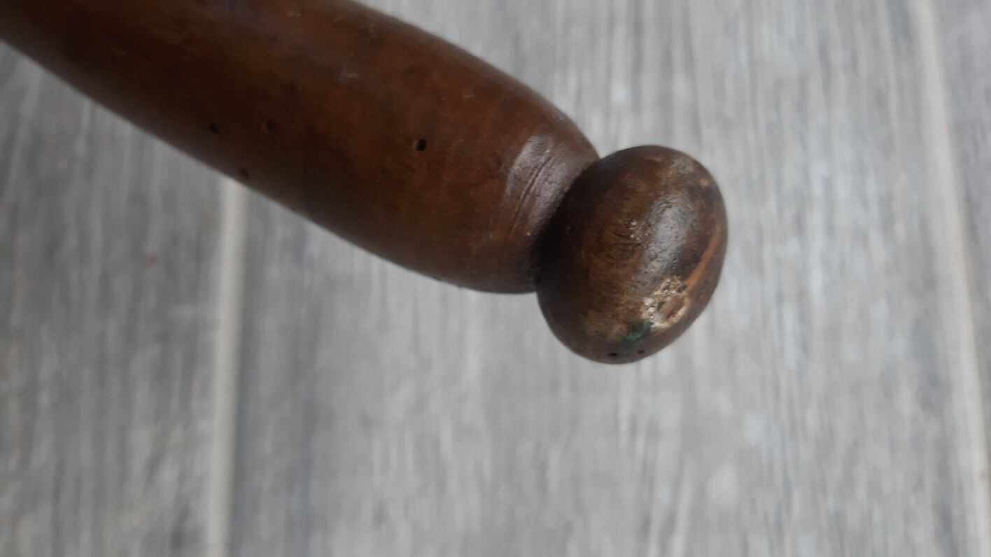 Wooden mortar and pestle