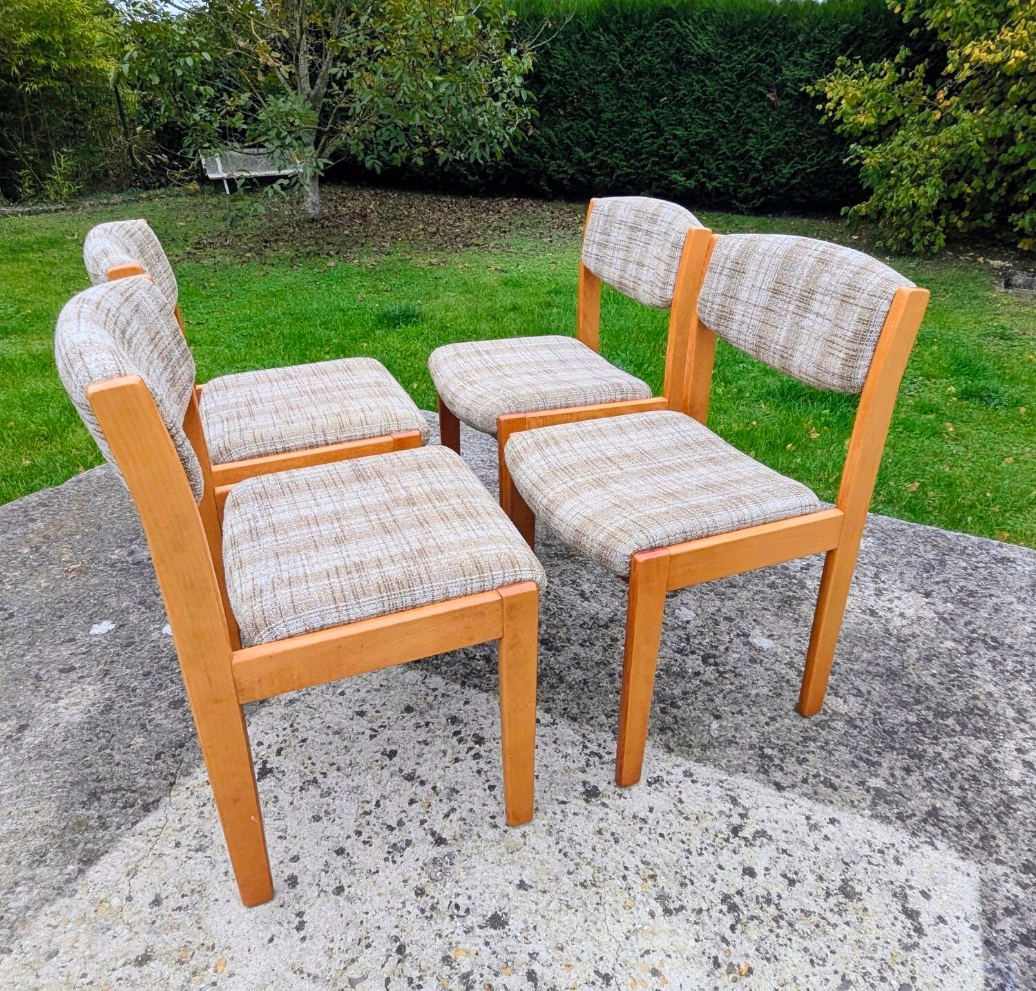 Set of four Scandinavian chairs 70/80 Vintage design