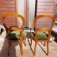 Pair of khaki velvet chairs