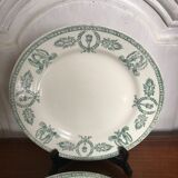 Six old Givors plates