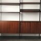 Scandinavian rosewood modular bookcase Pira Mobel system year 60
