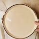 Small retro yellow earthenware dish