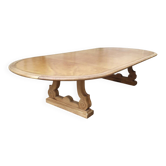 Table de conférence chêne cuir