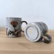 Paire de mugs en grès vernissé 1970