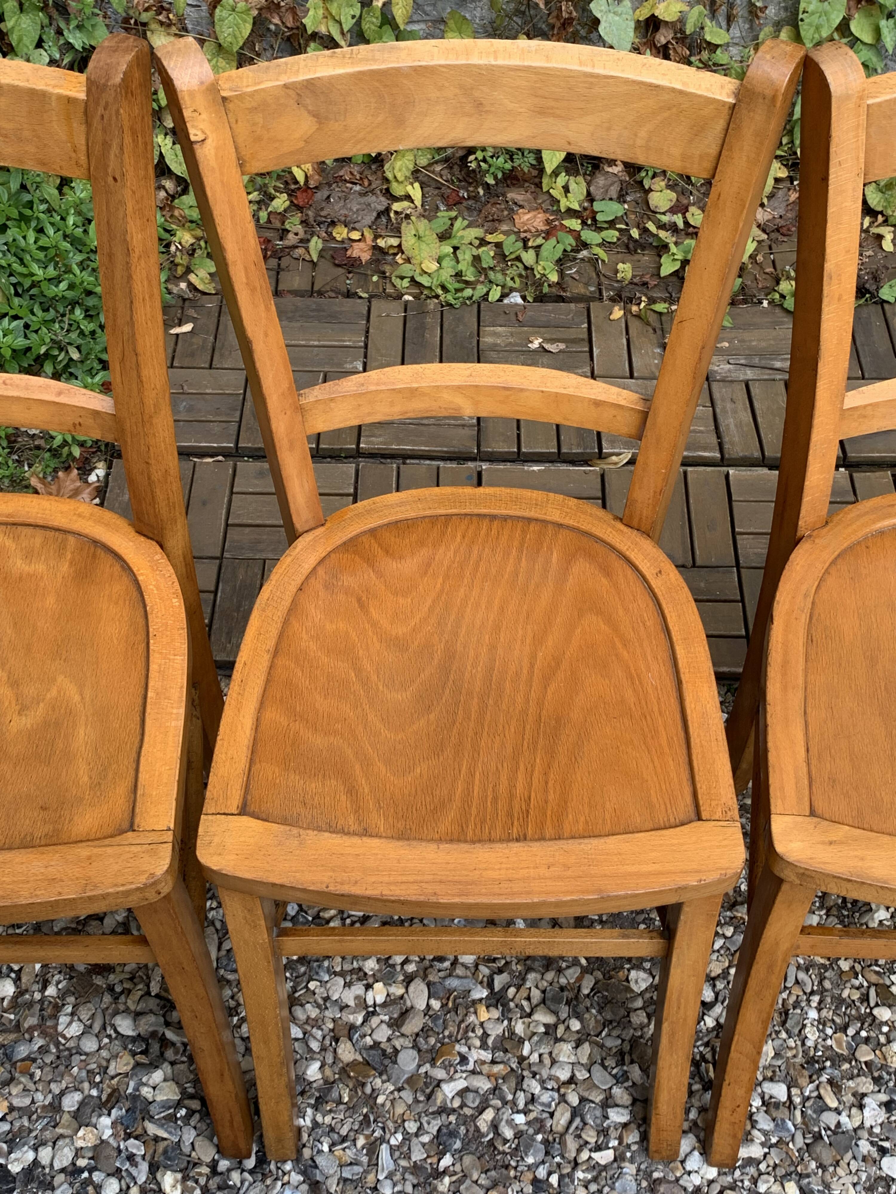 4 vintage Luterma bistro chairs 1940