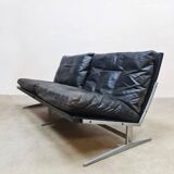 Vintage 2-seater leather sofa BO-583 1960s