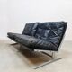 Vintage 2-seater leather sofa BO-583 1960s
