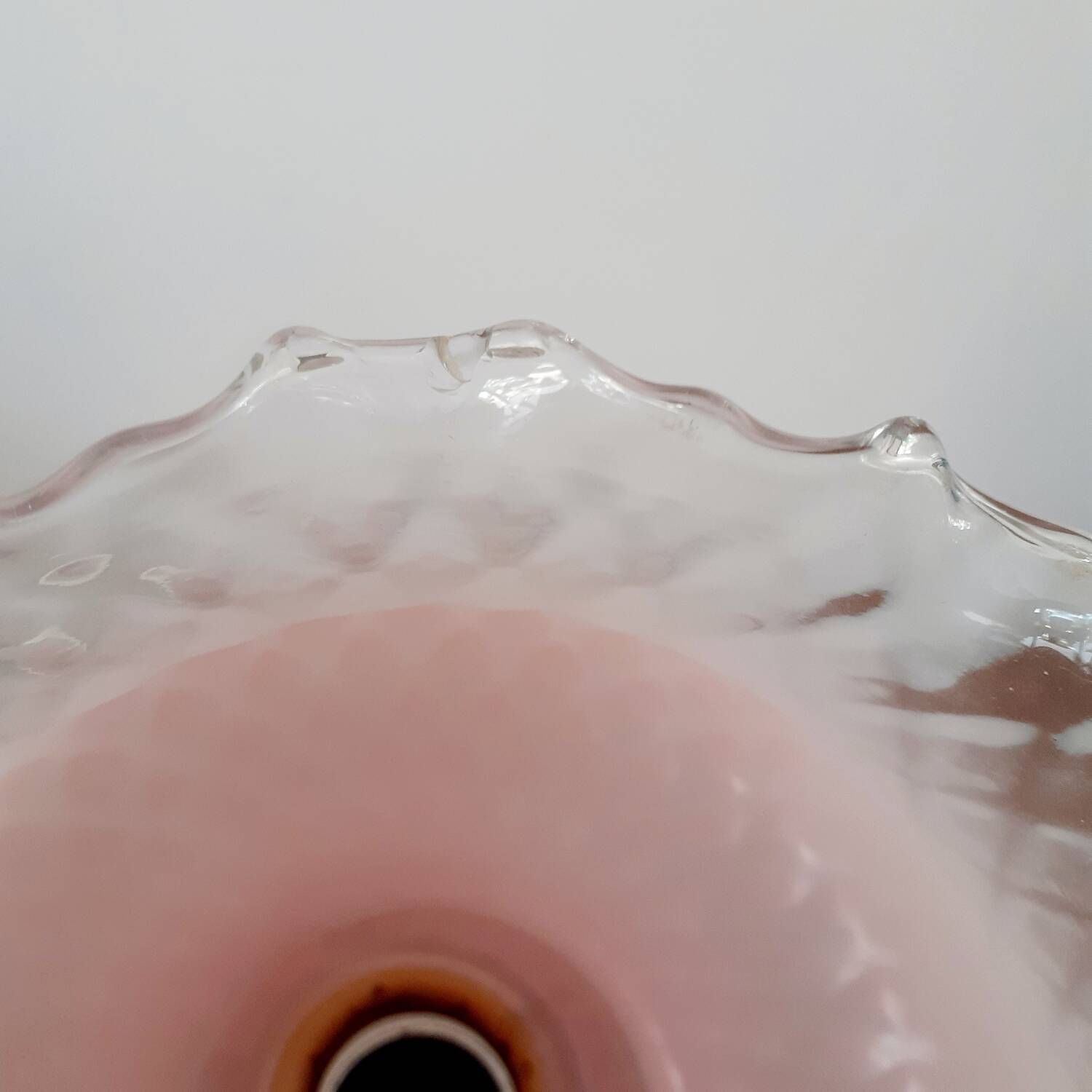 Opaline glass chandelier