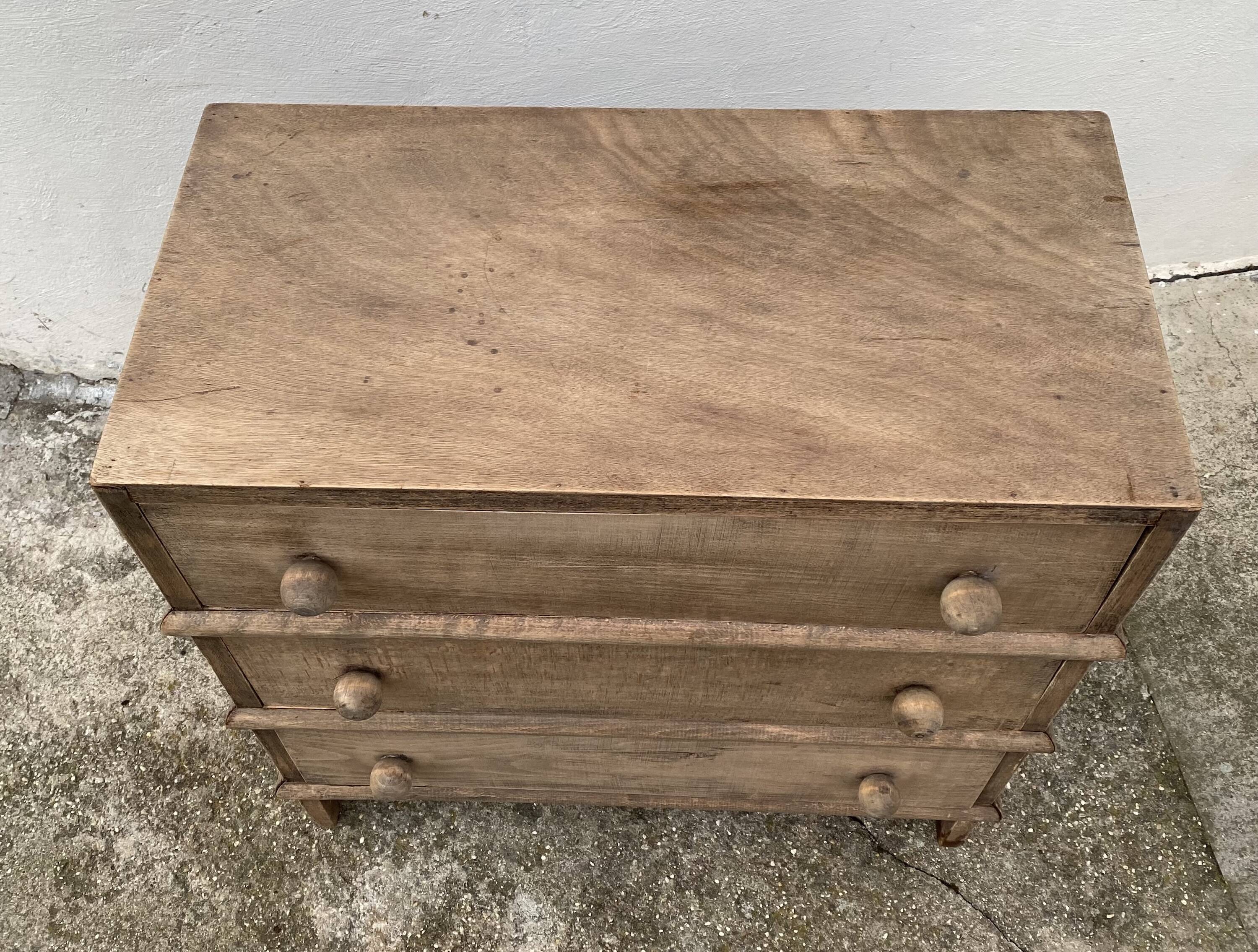 Small Bauhaus vintage chest of drawers from the 1960s.
