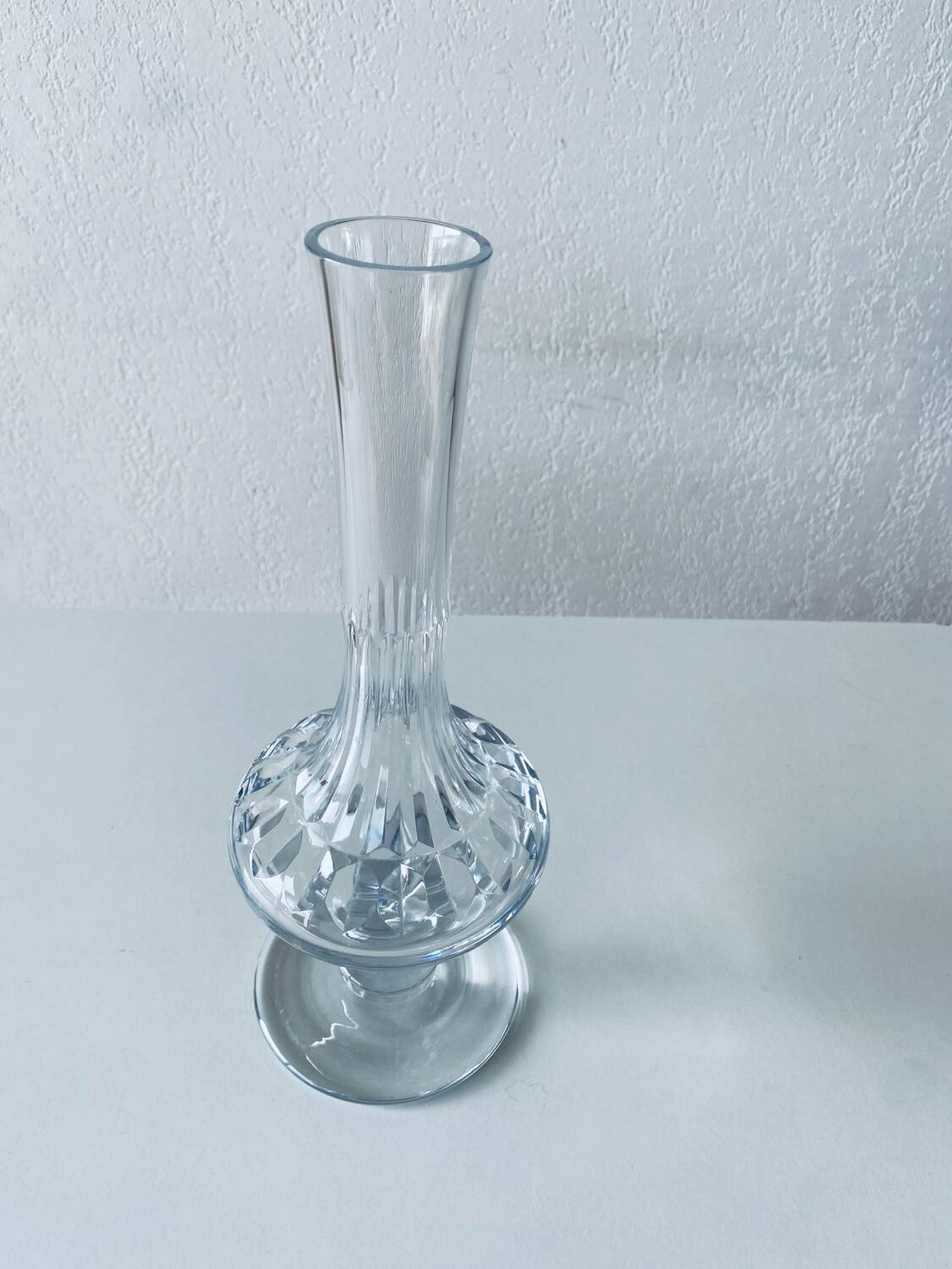 Crystal footed vase