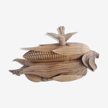 Wooden inkwell