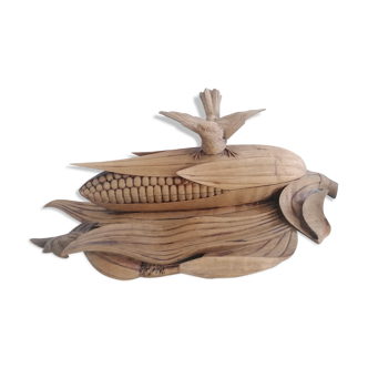 Wooden inkwell