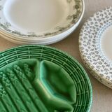 2 Sarreguemines asparagus plates