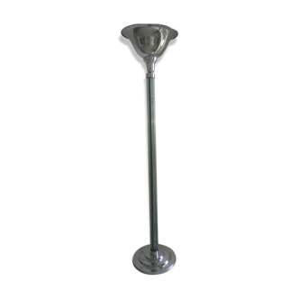 Chrome floor lamp glass