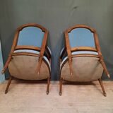Pair of Louis XVI style armchairs