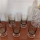 Suite de 6 verres fumés années 70
