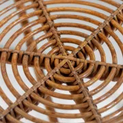 Vintage Scultpural Bamboo Coffee Table in the style of Tito Agnoli, Italy 1