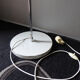 White eyeball 2-light floor lamp