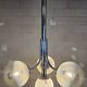 Vintage Space Age Chrome and Murano Glass Italian Pendant Lamp