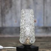 Vintage table lamp, bedside lamp with glass globe, accent lamp, decor.