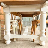 Old white farmhouse table