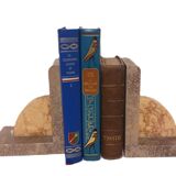 Antique Marble Bookends / Pair
