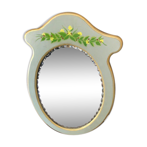 Miroir biseauté signé