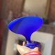 Frosted glass bowl