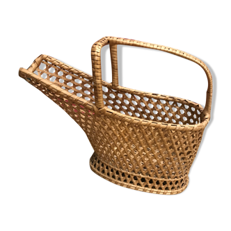 Porte bouteille en osier canné