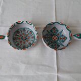 PAIR OF CERAMIC PANS FROM VALLAURIS SIGNED ANTOINE FAZIO