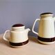 Théière et cafetière portugaises en céramique par Sado International, 1960s