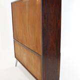 1960s Omann Jun Upcycled Bookcase Cabinet, Denmark