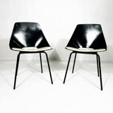 Tonneau chairs designed by Pierre Guairche for Steiner