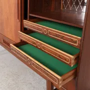 Buffet en teck de design danois avec section bar, années 1960.