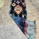 Vintage Berber Boucherouite hallway runner: Moroccan rug