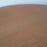 Scandinavian light wood round table
