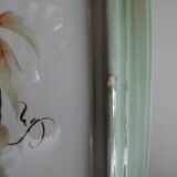 Earthenware column KG Lunéville vine leaves Art Nouveau 1920 - 81.5 cm